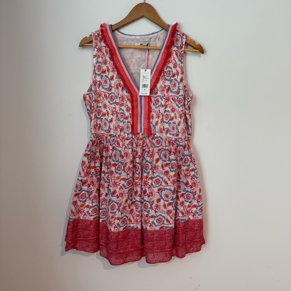 NWT Vineyard Vines Pink and Blue Floral Mini Dress